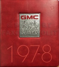 1978 GMC Couleurs Et Bords Dealer Album Tapisserie Nuancier Peinture Options