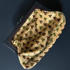 Sac Alphonse Paris tapisserie 1960? petit sac à main cœur vintage ancien