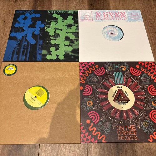 Deep house vinyl record set - house,