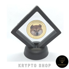 Shiba Inu Or Krypto Pièce de Monnaie Avec Schwarzen Écran Neuf