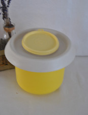 ?TUPPERWARE Bol Batteur Mélangeur 1,5 L Jaune Ancien Chantilly Blanc Neige