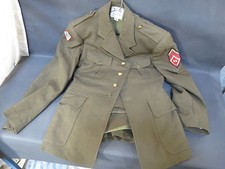 Ancien costume militaire Ets UTAH PARIS 1966 veste et pantalon militaria uniform