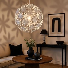 Lampe Suspendue LED Design Fleurs Plafonnier Boule Fleurs
