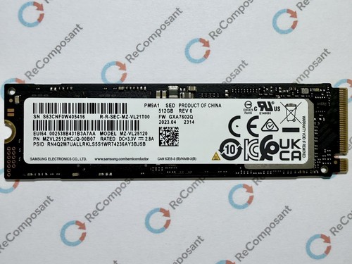 Ssd samsung pm9a1 - pm9a1, 512go