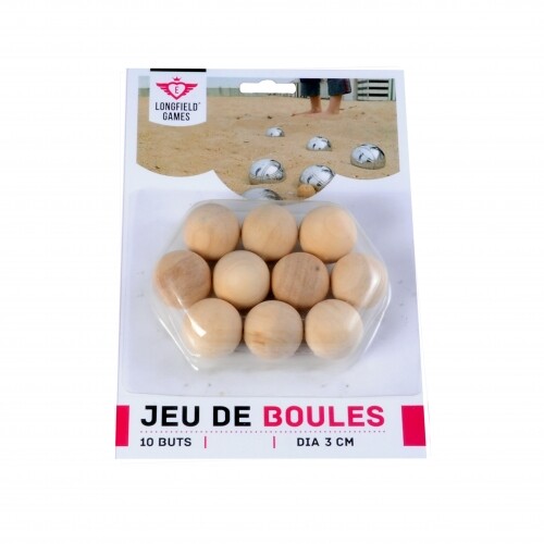 Boules pétanque en bois - de,