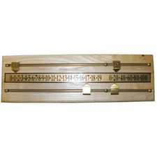 Compteur / Marqueur de points mural 2 joueurs / chene clair