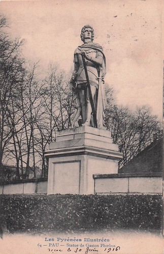 Pau statue gaston - statue,