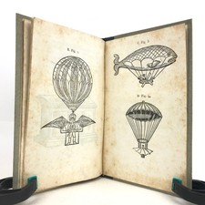 Aéronautique XIXe LA MINERVE, VAISSEAU AËRIEN 1804 Robertson PLANCHES