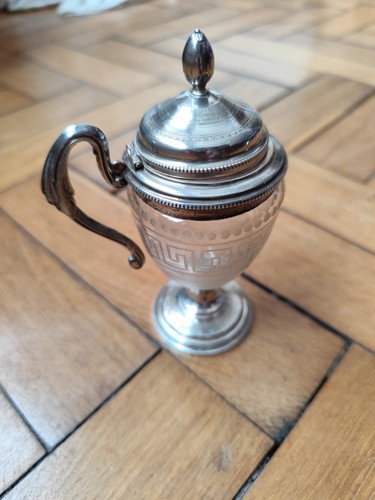 Moutardier ancien argent - moutardier,