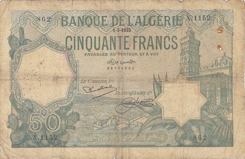 Algérie algeria 50 francs - algeria,