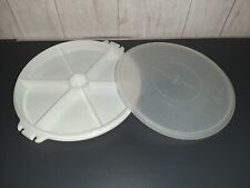  TUPPERWARE plat à compartiments pour crudités, aperitif.. avec couvercle hermét