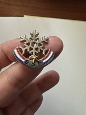 INSIGNE BROCHE BADGE FLOCON NEIGE 1 ETOILE  ESF ECOLE SKI FRANCAIS DECAT