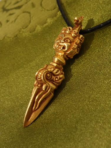 Pendentif phurba fin - pendentif,