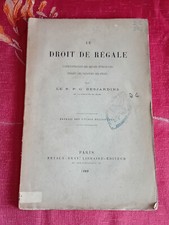 Le Droit de Régale DESJARDINS 1889 Retaux-Bray