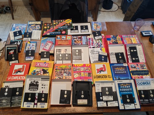 Lot jeux amstrad disquettes - de,