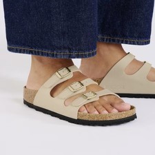 BIRKENSTOCK FLORIDA SANDCASTLE LARGEUR ETROITE SANDALES À TROIS BRIDES