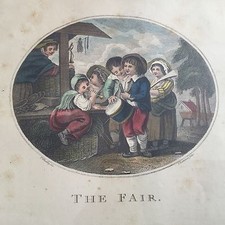 Gravure Eau Forte THE FAIR Bartolozzi Deb XIXè Etching 19thC Aquatinte Encadré