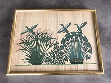 PEINTURE Sur PAPYRUS Encadrée