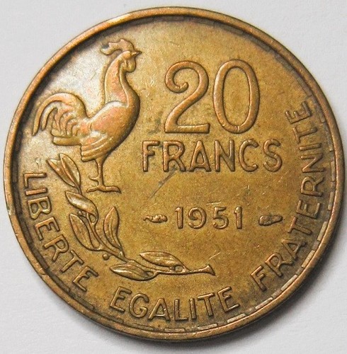 Pièce monnaie francs - de,