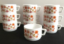 10 Tasses à café  Arcopal Scania VINTAGE Année 70's