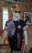 CHEMISE IMPRIME INDIAN MOTORCYCLES HARLEY BIKER  COUNTRY TAILLE L UNISEXE SKULL