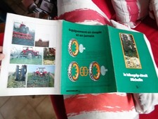 Ancien Dépliant-Catalogue Pneus Agraires Michelin Bibagrip à Tracteur Agricole 