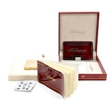 Briquet Dupont en plaqué or dans sa boite