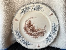 Assiettes plate en faience HB