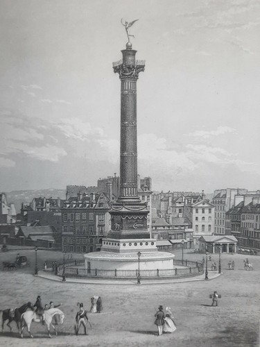 Colonne juillet paris - juillet, gravure