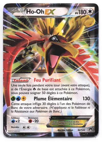Carte pokémon 92 - carte, ho-oh