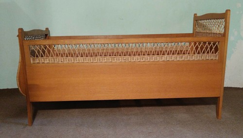 Lit enfant ancien bois et - ancien,