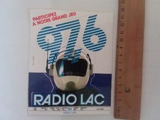 ANCIEN AUTOCOLLANT radio FM