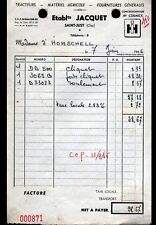 SAINT-JUST (18) CONCESSIONNAIRE GARAGE TRACTEUR Mac CORMICK "Ets JACQUET" 1967