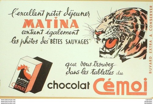 Buvard cemoi chocolat - buvard,