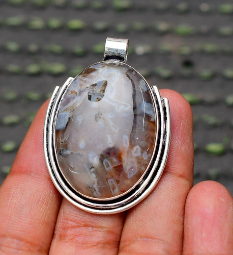 Pendentif fait main - , argent