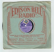 78T 20 cm L'ARLESIENNE PRELUDE Bizet Disque J. SIEULLE - EDISON BELL RADIO F 223