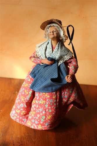 Ancien santon femme - santon, campagnard