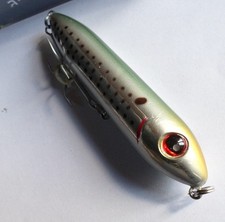 Noeby leurre pêche surface mer rivière 9cm 12,5g vert gris argenté points noirs