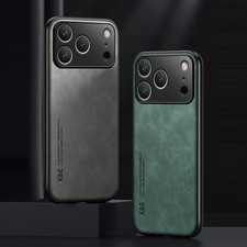 Coque Etui Antichoc Pour iPhone 16 15 17 Pro Max 14 13 12 11 XS 8 Luxe Cuir Case