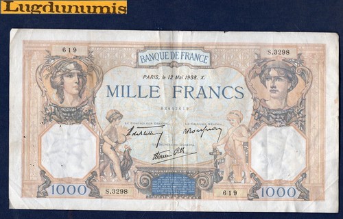 1000 francs cérès - cérès, mercure