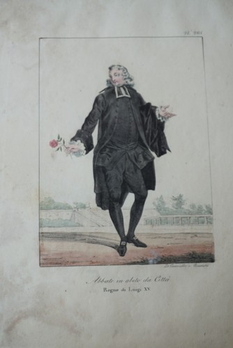 Litho couleur xix costume - xix°,