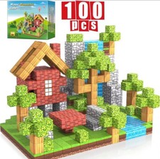 100 blocs magnétiques – Jeu Montessori éducatif 3+ enfants