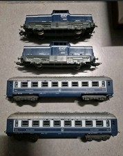 Lot miniature train Lima et jouef avec rails