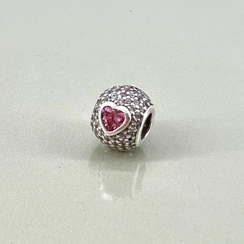 Pandora charm argent strass - argent, et