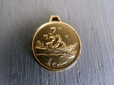 Pendentif Peynet métal doré
