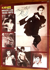 BRUCE LEE  POSTER DE MAGAZINE 42X56CM KARATE DOUBLE FACE