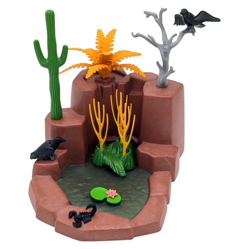 Playmobil rochers désert lac