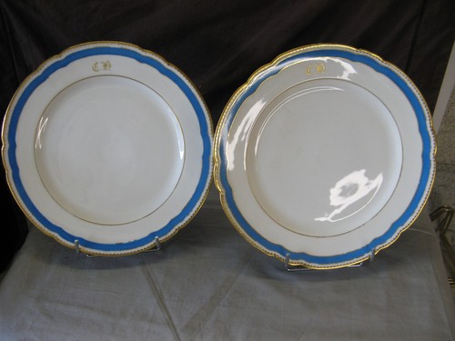 Rare paire assiettes