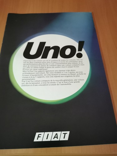 Catalogue brochure fiat uno - fiat,