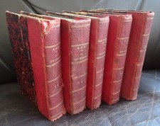 5 Livres Le Juif Errant Eugène Sue Editions Paulin 1845 / état moyen à voir